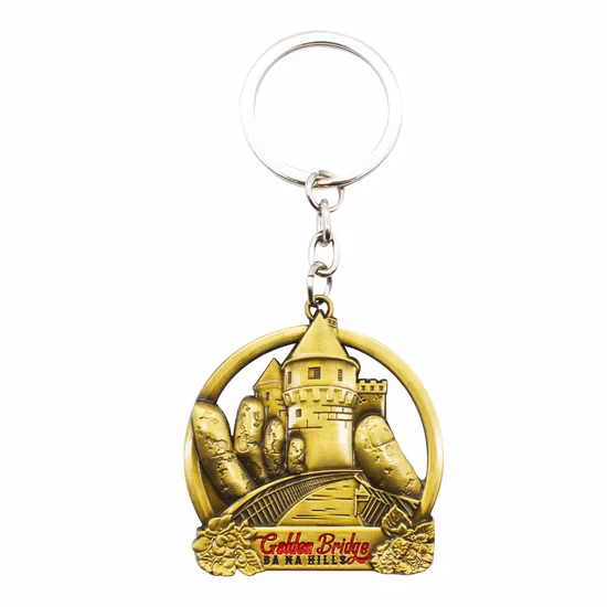 China Großhandel maßgeschneiderter 3D-Schlüsselanhänger aus Metall mit eigenem Logo als Souvenir