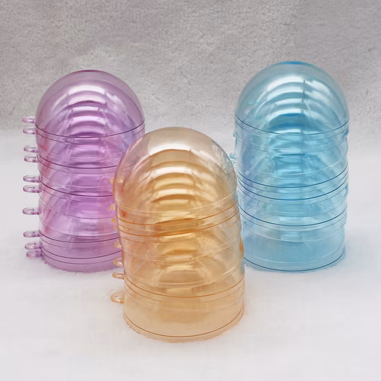 Weihnachtskugel zum Öffnen, hohle Kugel aus durchsichtigem Acryl-Kunststoff